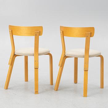 Alvar Aalto, chairs, a pair, model 69, Artek.