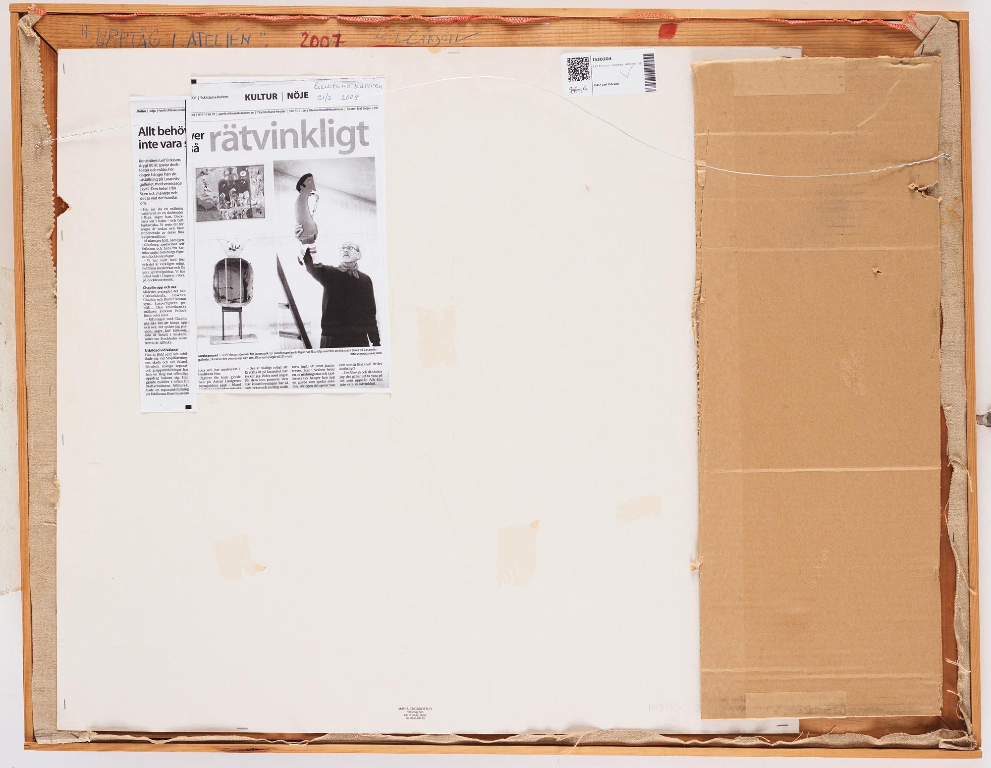 Leif Ericson, "Upptåg i ateljén".