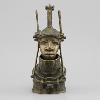 SKULPTUR, Benin-brons, 1900-tal.