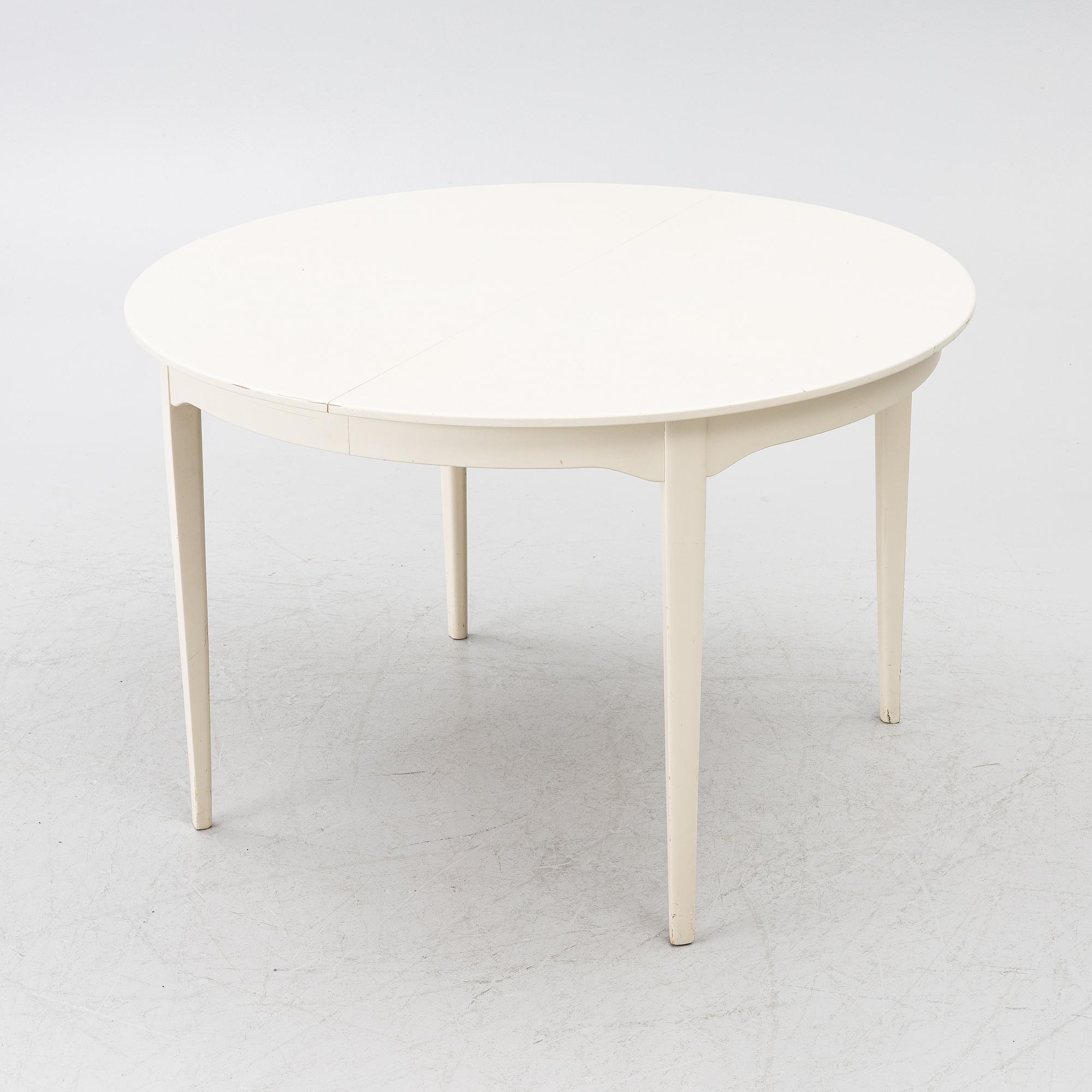Carl Malmsten, Dining set, “Talavid”, dining table and 6 chairs, Waggeryds Möbelfabrik AB.