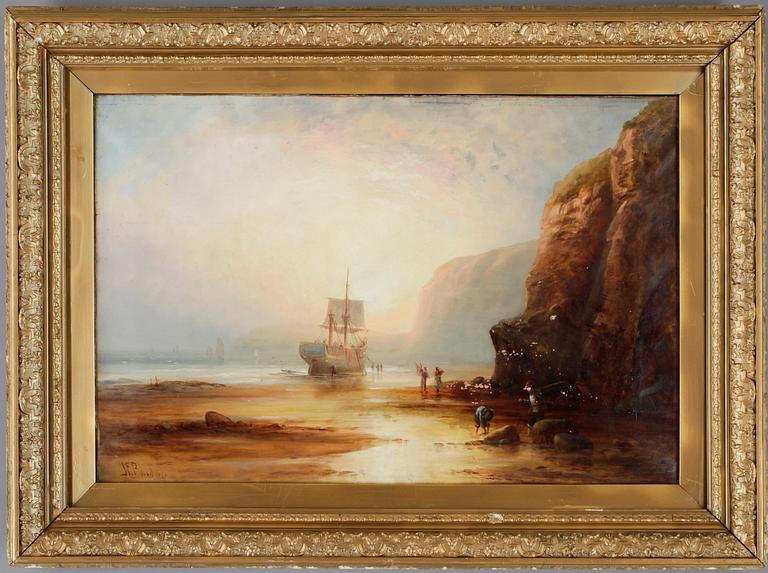 OKÄND KONSTNÄR, olja på duk, sign JF Bland dat 1886.