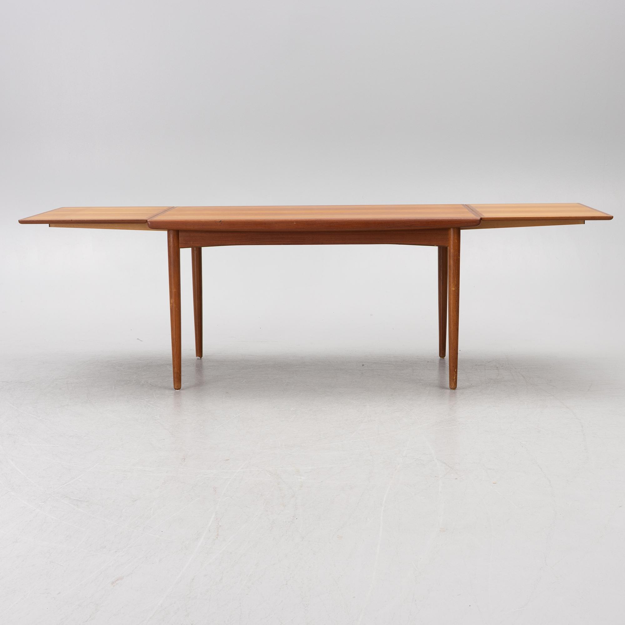 A 1960's dining table, Skovby factory Denmark.