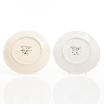 Piero Fornasetti, tallrikar, 5 st, "Astro Labio", Milano, Italien, 1970.