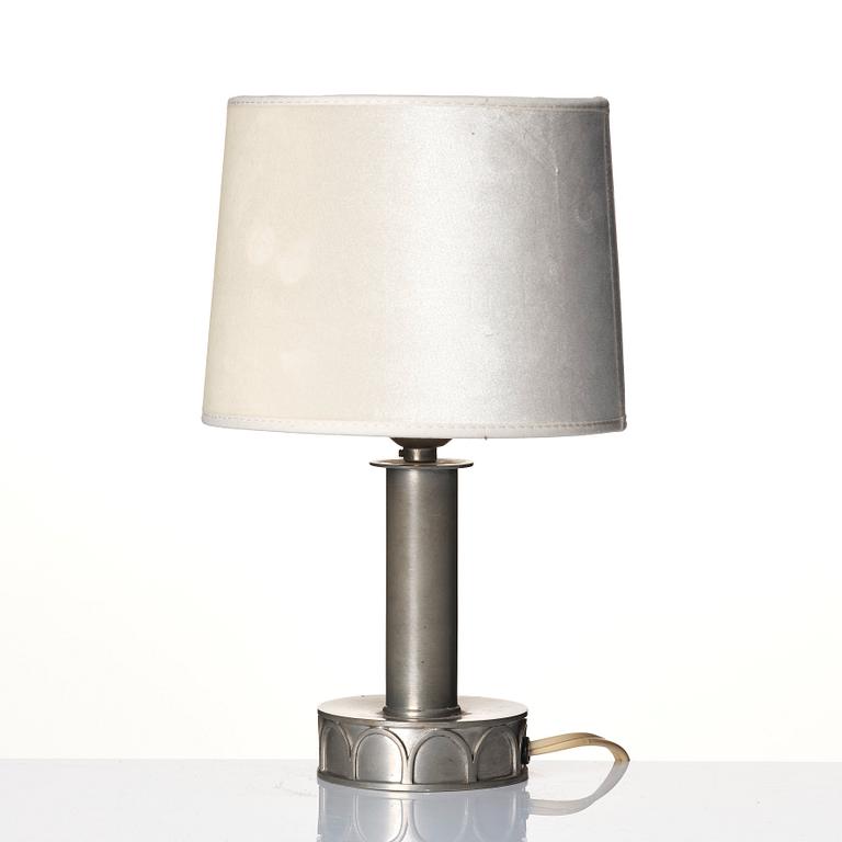 Firma Svenskt Tenn, a pewter table lamp model "695", Stockholm 1928.