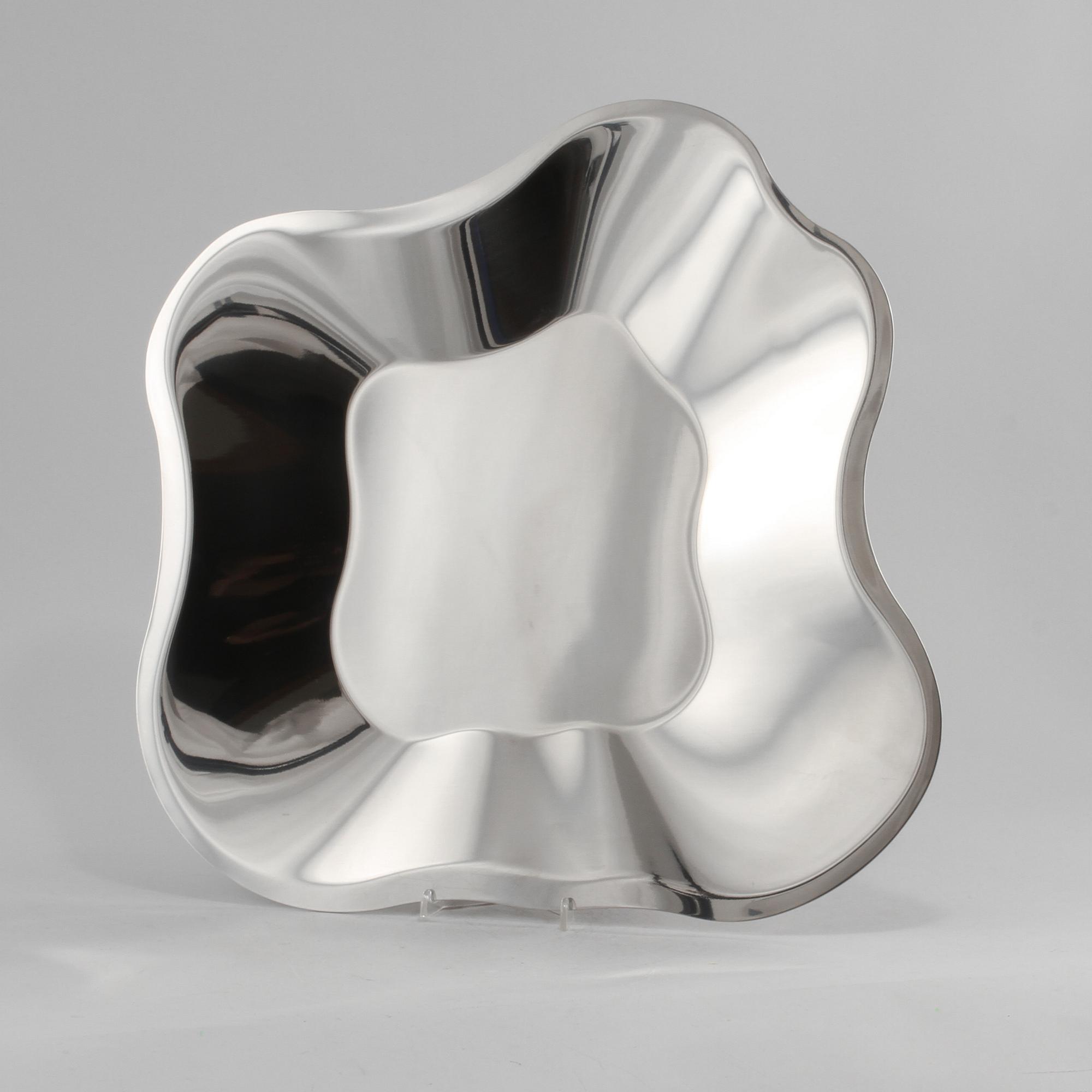 FAT, 2 st, rostfritt stål, "Aalto bowl", Alvar Aalto, Iittala.