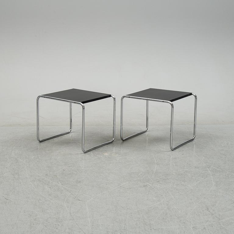Marcel Breuer, bord "Laccio Low" ett par, Gavina, Italien.