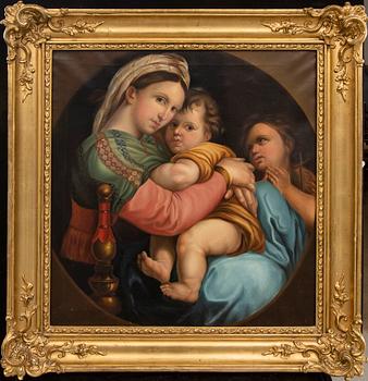 Herminie von Sahl oil on canvas signed and dated 1853.