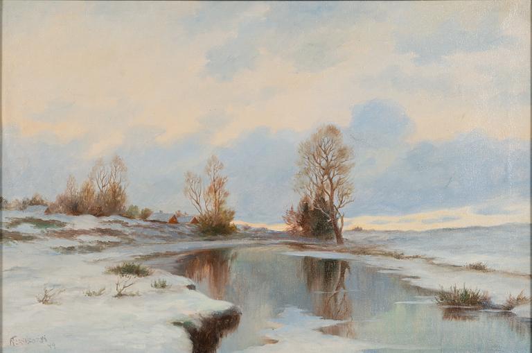 Nikolai Tervakorpi, oil on canvas, signed and dated -49.