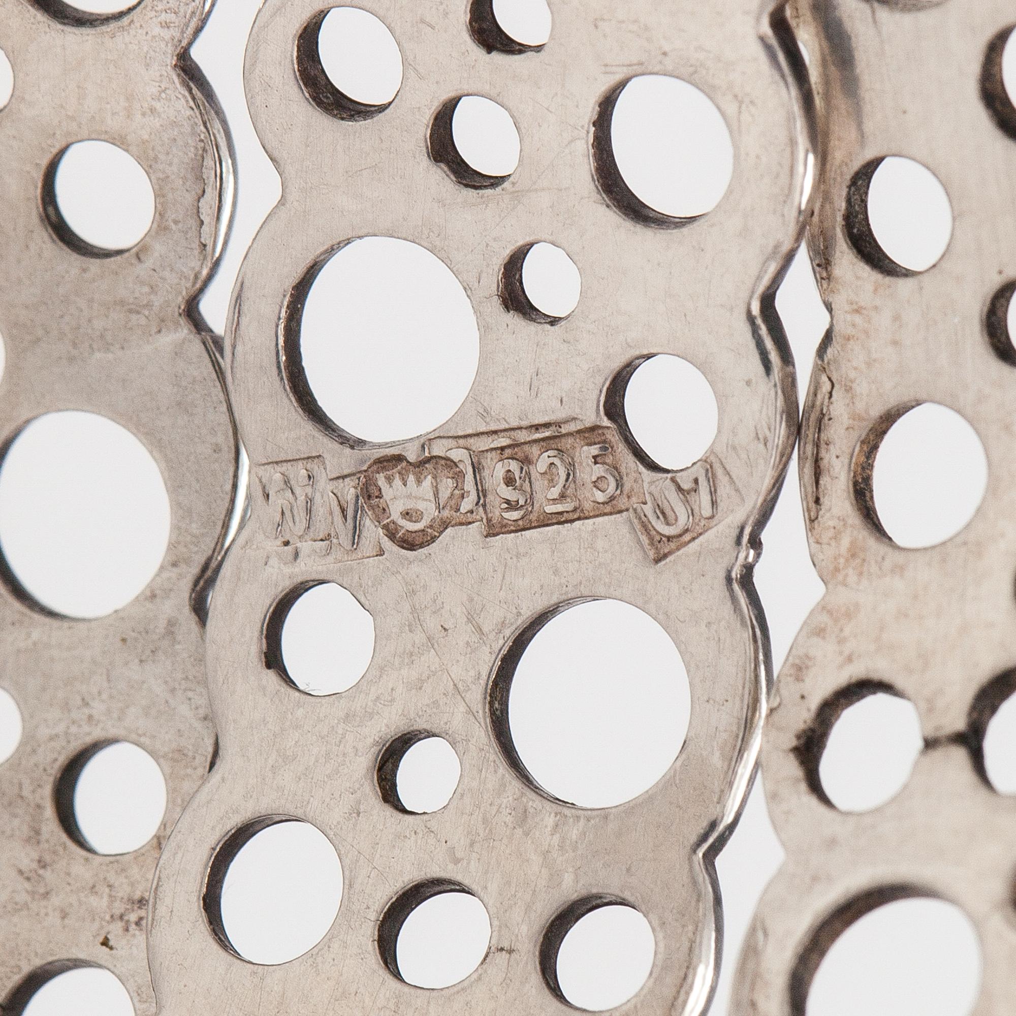 Liisa Vitali, A stelring silver bracelet "Pitsi". Westerback, Helsinki 1973.