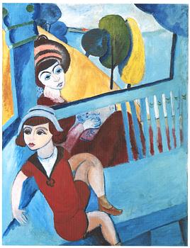 Sigrid Hjertén, "Iván i fåtöljen" (Iván in the armchair).