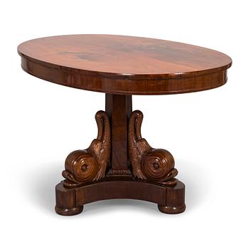 A Late Empire table, 1820s-1830s.