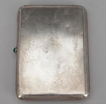 CIGARETTETUI, silver, Aleksander Piskarev, Moskva, Ryssland 1908-1913. Vikt 185 g.