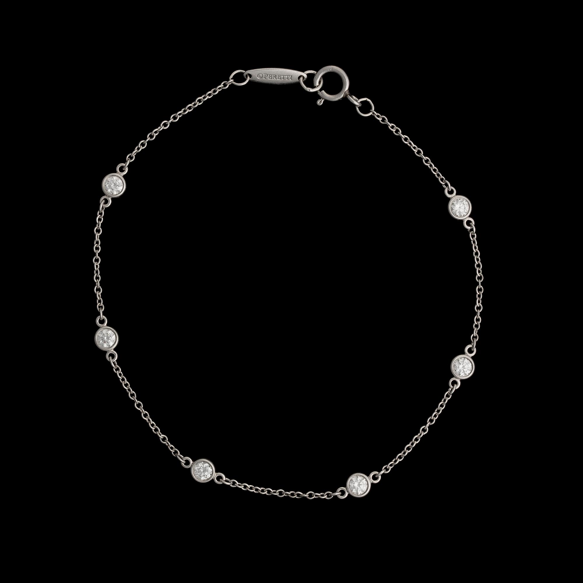 A BRACELET,  Elsa Peretti, Tiffany & Co. Platinum, brilliant cut diamonds.