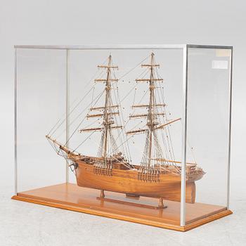 A model of the brig Marie Spophie of Falmouth, by Åke Pettersson, 1958.