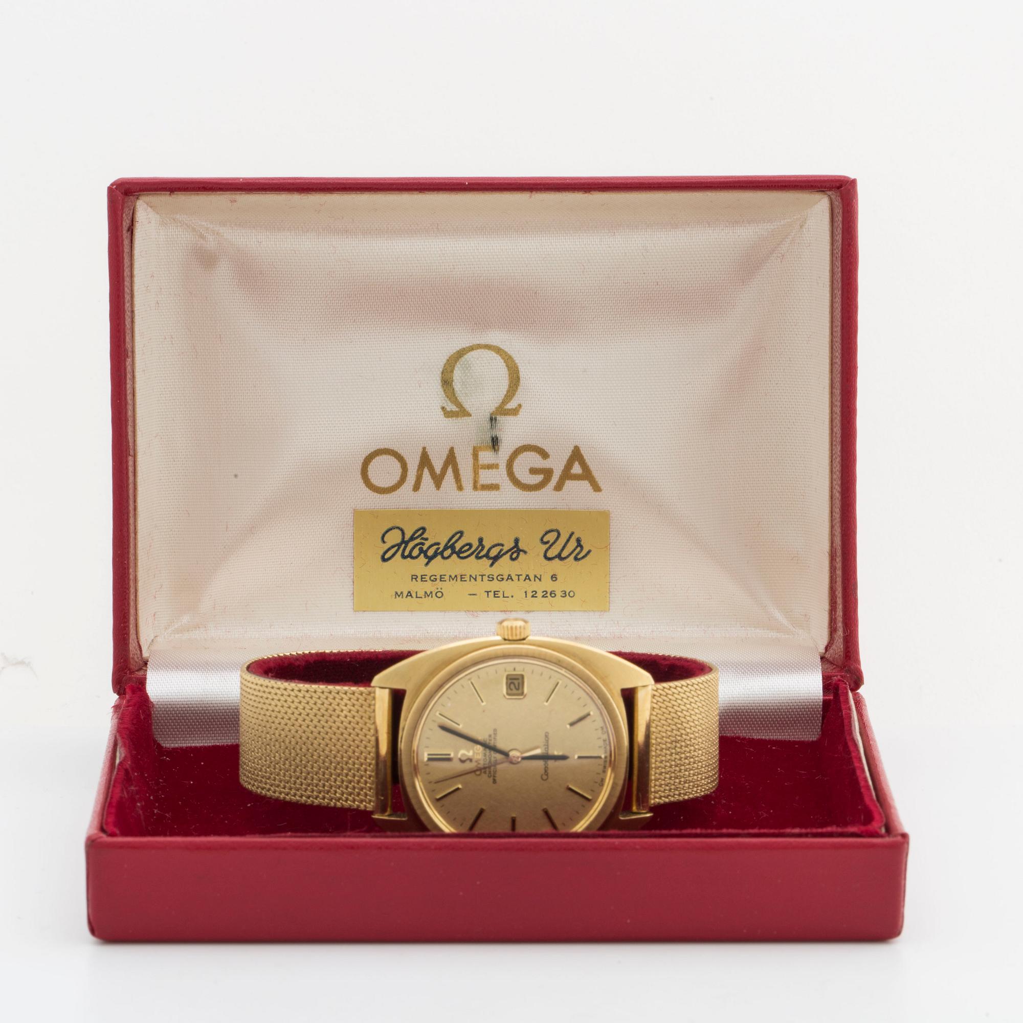 OMEGA CONSTELLATION, wristwatch, 18Kgodl, 35 mm, automatic, chronometer. Weight c:a 84 g.
