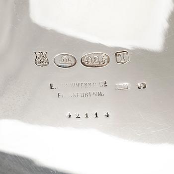 A silver bowl, E. Schurmann, Frankfurt, Germany late 19th century.