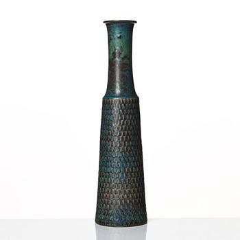 Stig Lindberg, a stoneware vase, Gustavsberg studio, Sweden 1961.