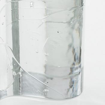 Timo Sarpaneva, glasskuplturer, 2 st, "Arkipelago"-serien, signerad Timo Sarpaneva.