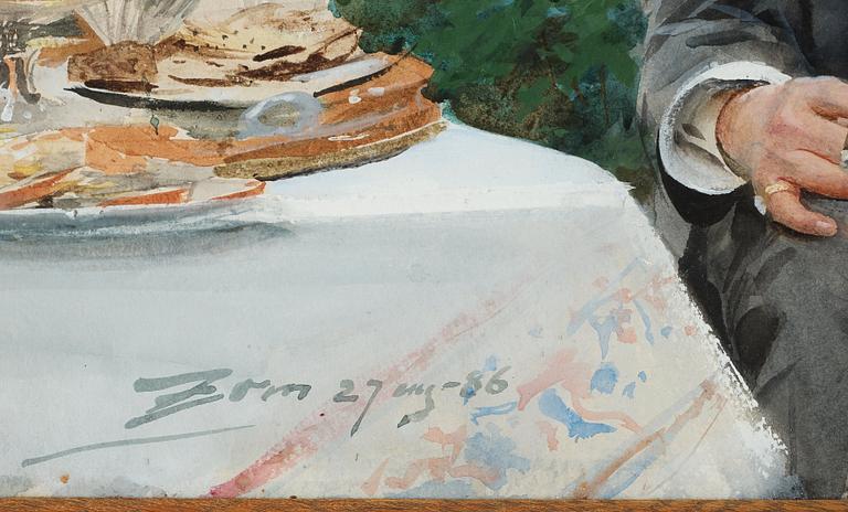 Anders Zorn, ”Frukost i det gröna” (Grosshandlare Adolf Magnus).