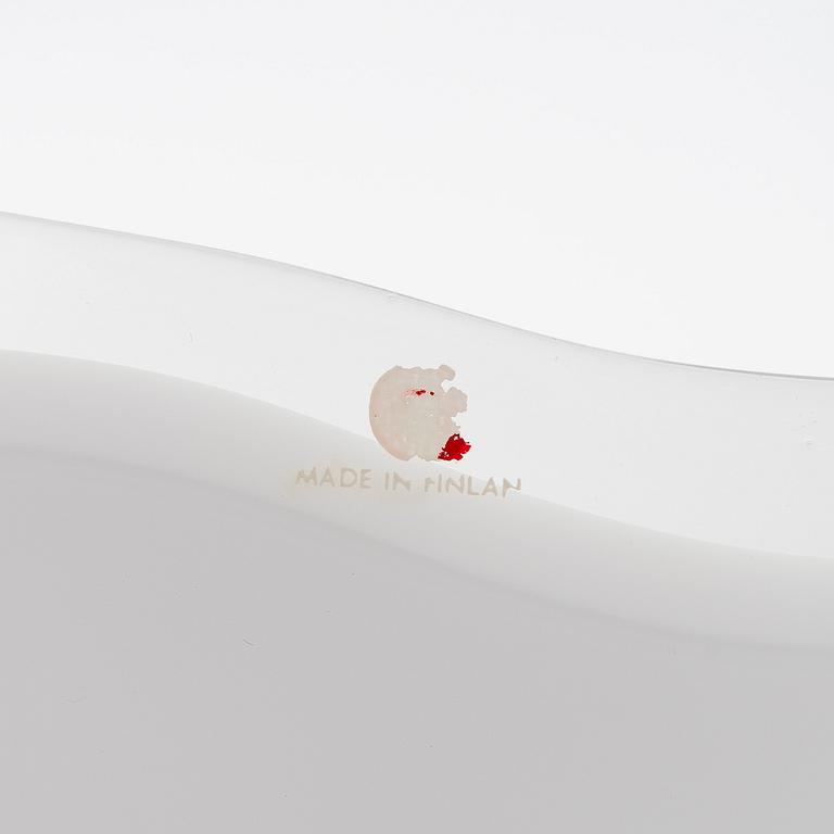 Alvar Aalto, taidelasi, "Aallon kukka", neljä osaa, signeerattu Alvar Aalto 154 / 1983.