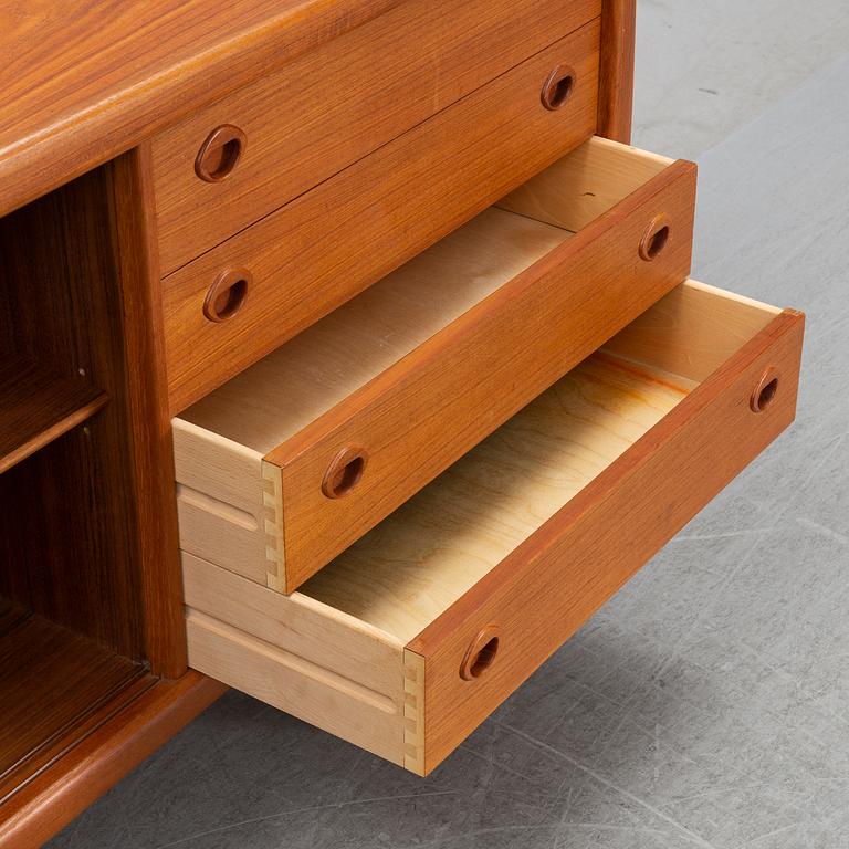 A teak veneered sideboard by H.P Hansen, IMHA, Denmark, second half of the 20th century.