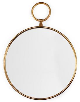 94. A Piero Fornasetti brass mirror, Italy 1950's.