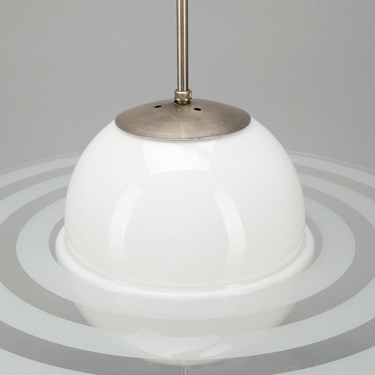 TAKLAMPA, glas, "Saturnus", 1900-talets andra hälft. Höjd ca 58 cm.