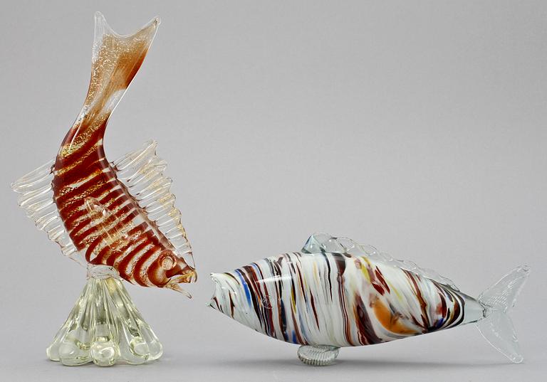 FIGURINER, glas, Murano, Italien, 1900-tal.