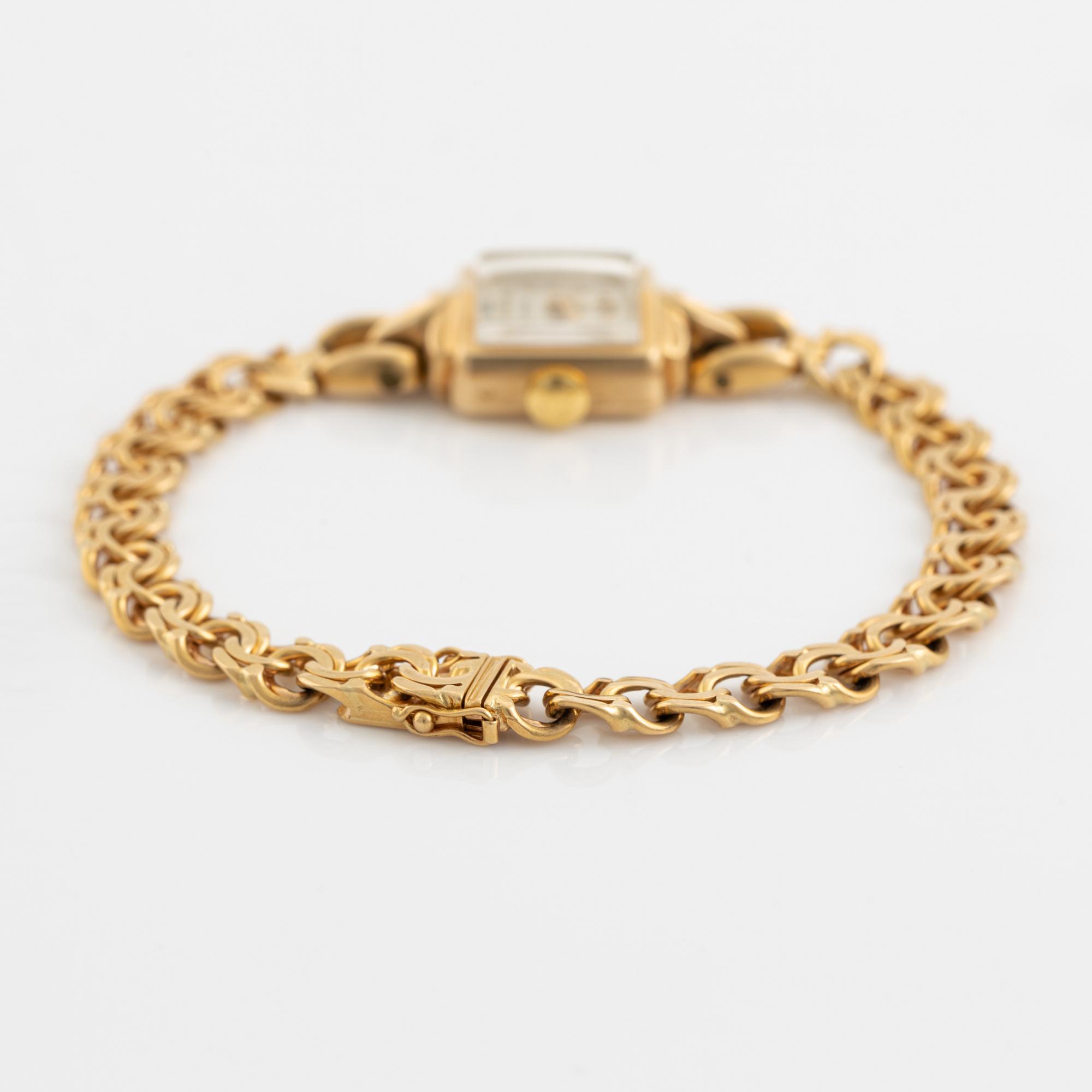 Gold Omega ladies watch.