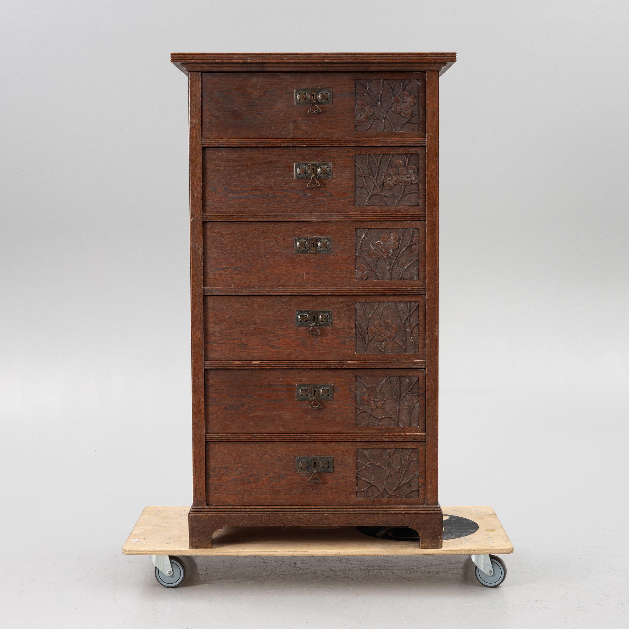 Chest of drawers, Jugend, Sweden, circa 1910.