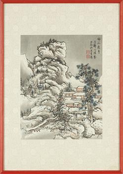 A pair of Chinese paintings by anonymous artist, 20th Century.