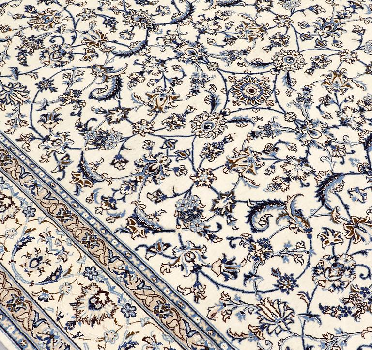 A part silk Nain, so called 9 LAA, carpet, ca 300 x 198 cm.