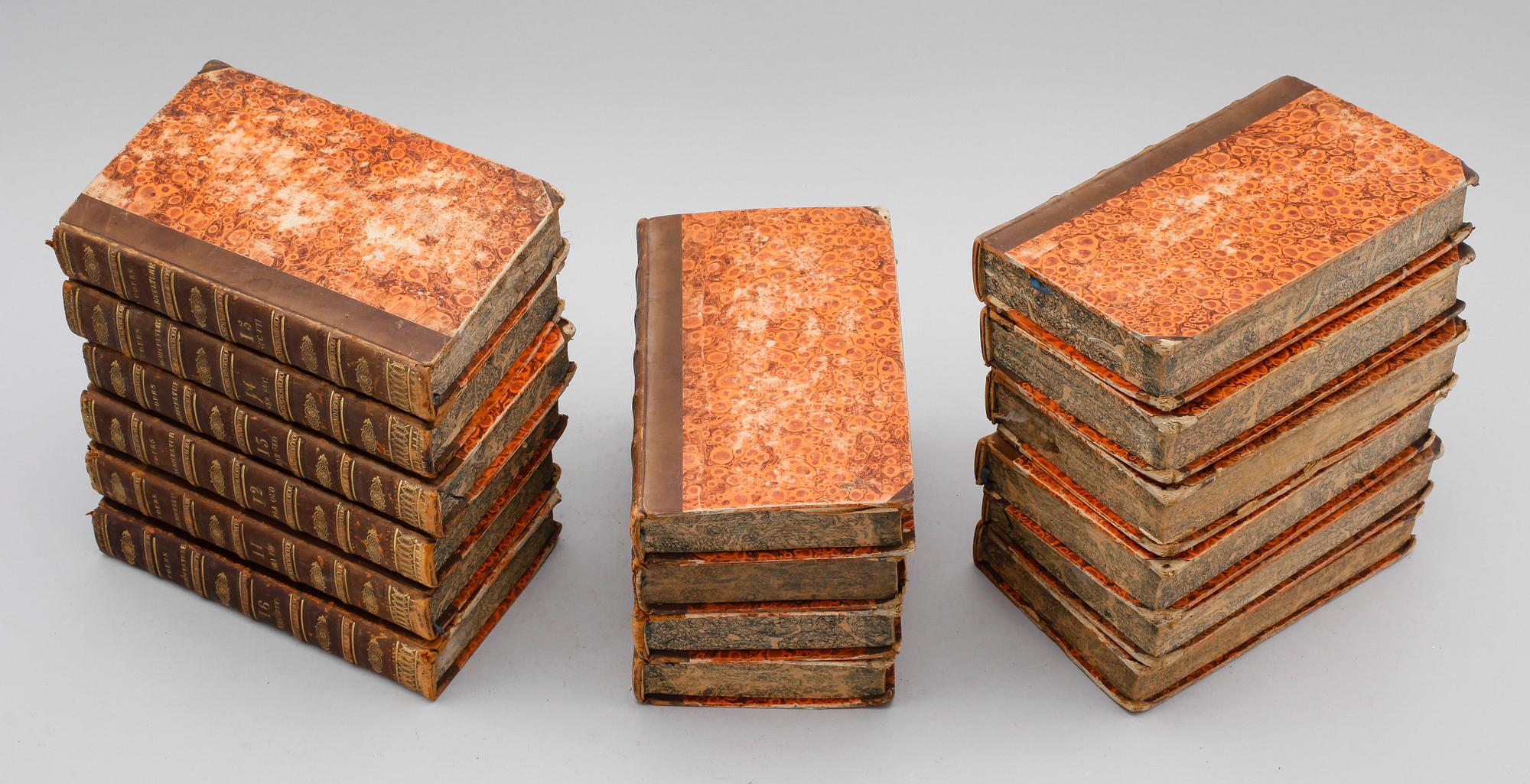 BÖCKER, d'Agriculture Théorique et Pratique, Paris, 1820-tal, 16 vol.