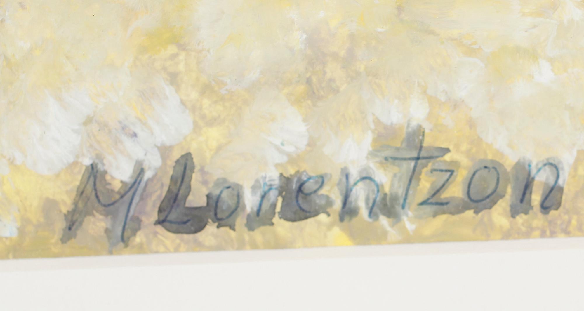 MONICA LORENTZON, akvarell, signerad.