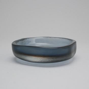 Paolo Venini, a set of three "Incisi" glass objects by Venini, Murano Italy 1950's.