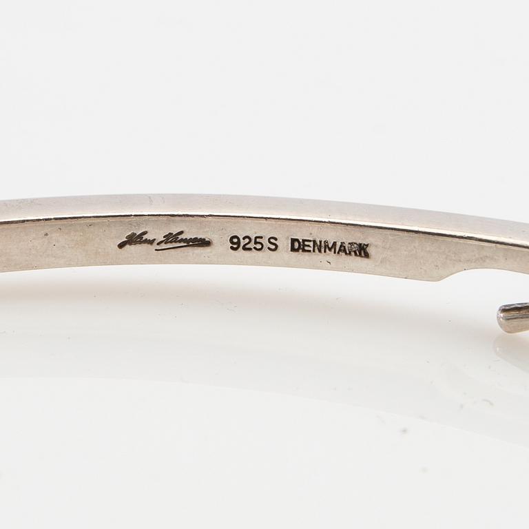 Hans Hansen, neck ring, sterling silver, Denmark.
