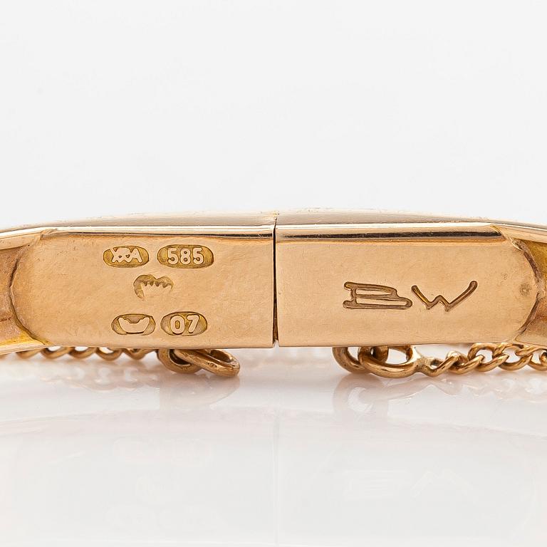 Björn Weckström, armring, "Lapinranne", 14K guld, Lapponia 1967.