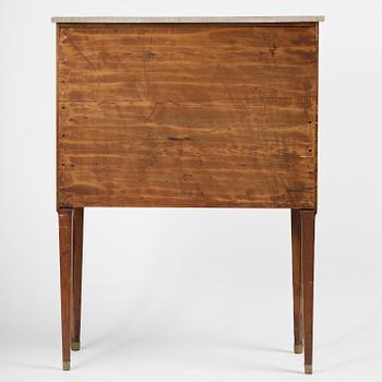 A Gustavian 18th century secretaire by Gottlieb Iwersson, master 1778, not signed.