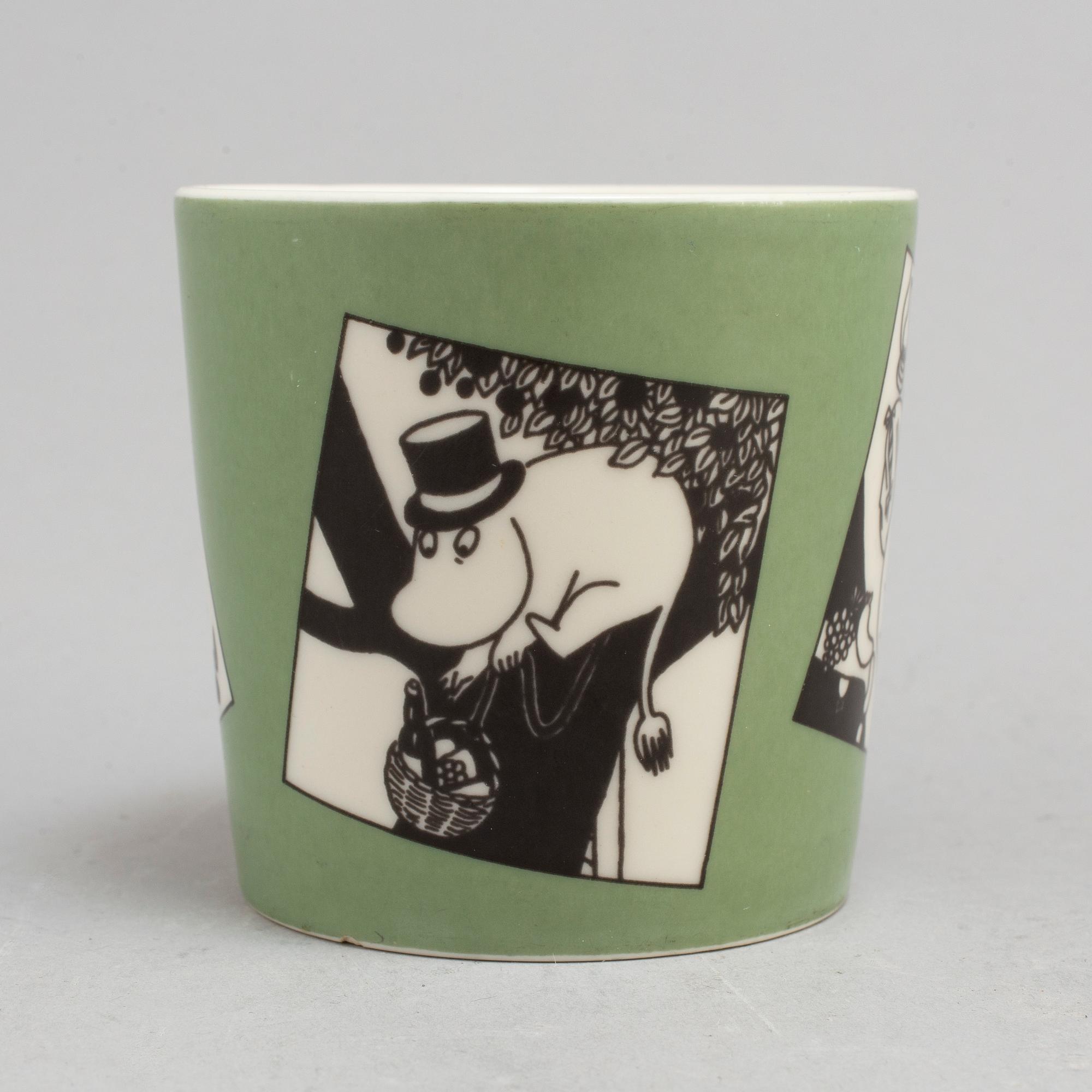 A Moomon mug, porcelain, Arabia, Finland, 1990-92.