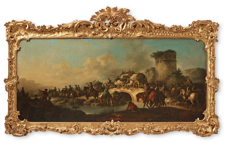 Francesco Giuseppe Casanova Attributed to, Military troop.