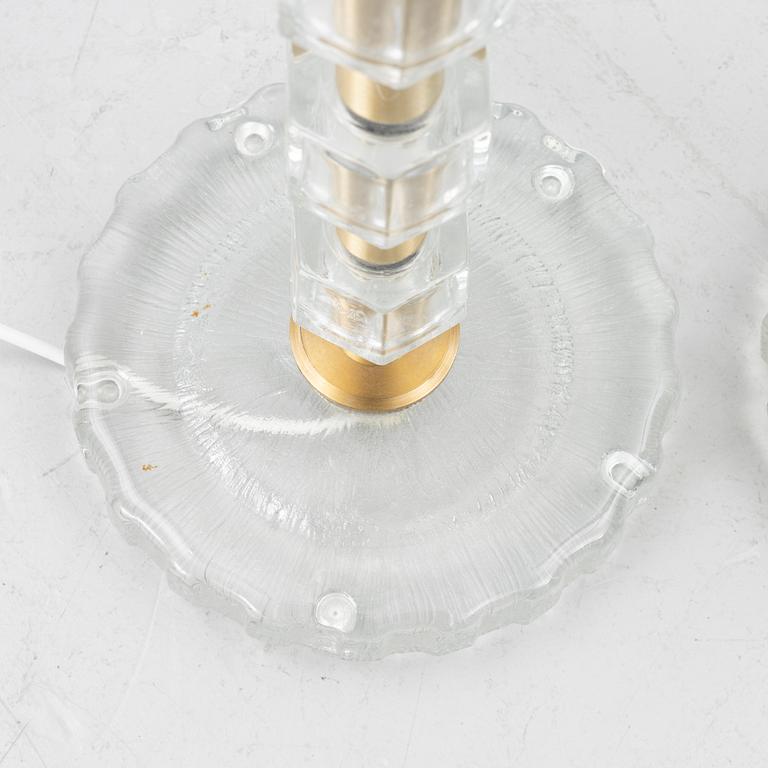 A pair of mode 531 floor lamps, Nybro Armaturfabrik, Sweden, 1960's.