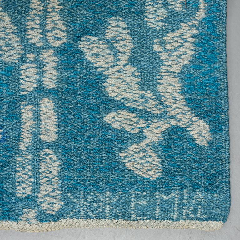 Edna Martin, A carpet, flat weave, ca 308,5-311 x 273-278 cm, signed HAV EM IÅ KL.