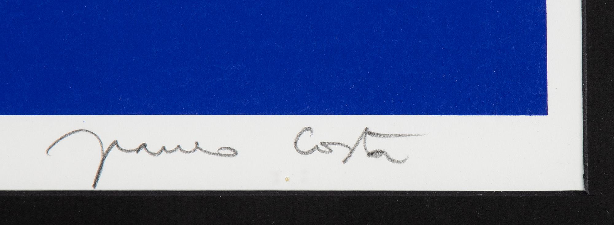 Franco Costa, silkscreen in colours, signed AP 16/30.