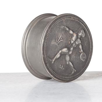 Nils Fougstedt, NILS FOUGSTEDT, a set of four pewter items, Svenskt Tenn, Sweden ca 1928.