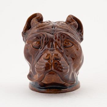 Albin Hamberg, an earthenware tobacco jar, Höganäs, Sweden, early 20th century.