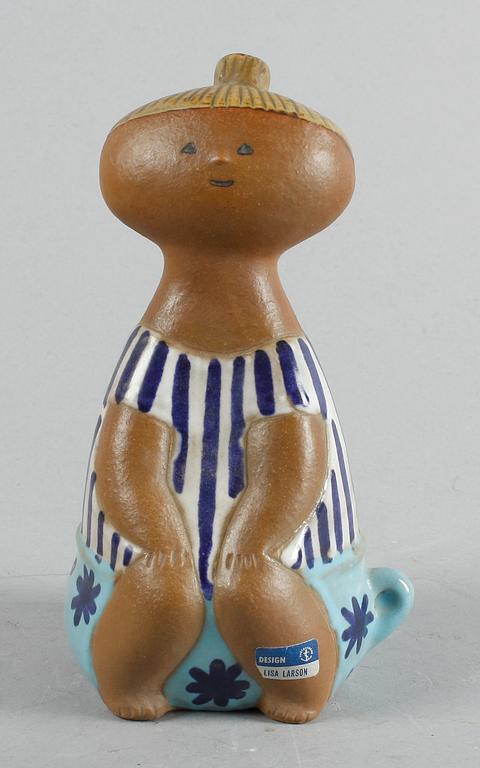 FIGURIN, 3 st. Stengods, Lisa Larson Gustavsberg.