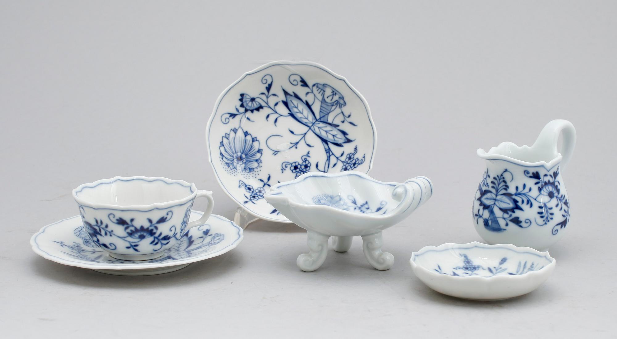 SERVISPORSLIN, 12 del, porslin, Meissen.