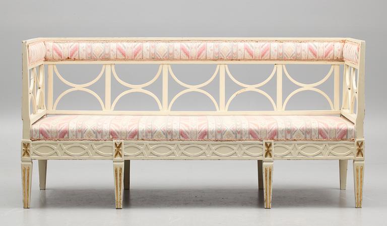 SOFFA, gustaviansk stil, 1800-tal.