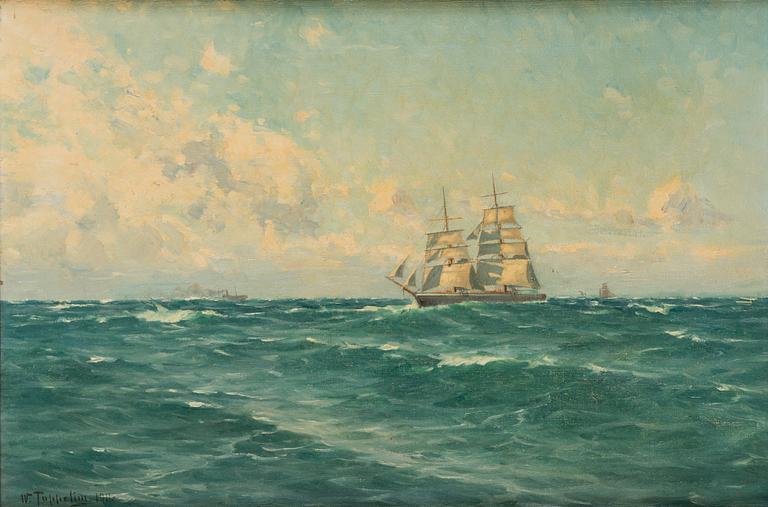 Woldemar Toppelius, Sailing ship.