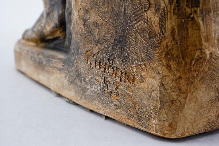 THURE THÖRN, skulptur, gips, signerad och daterad -53.